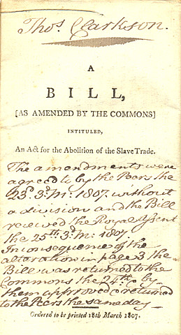 The Abolition of Slave Trade