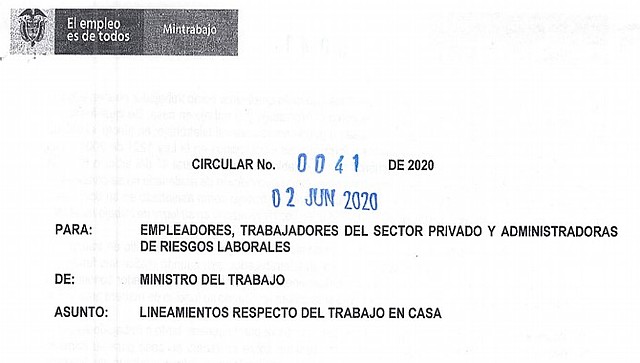 Circular 41 de 2020