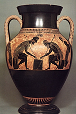 Ánfora de Ayax y Aquiles