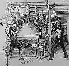 Luddites Attack Factory Machinery