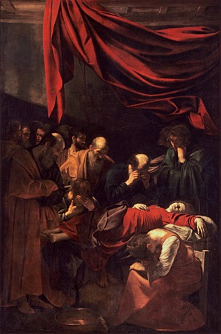 La mort de la verge; Caravaggio