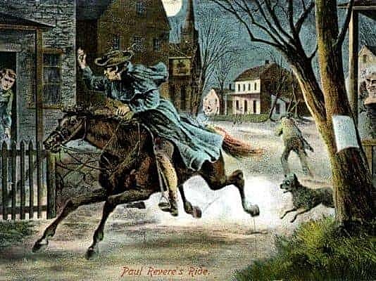 Midnight ride of Paul Revere
