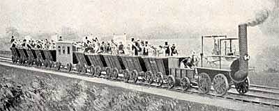 inaugurazione della prima linea  ferroviaria.