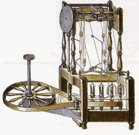 Máquina de hilar de vapor de Arkwright