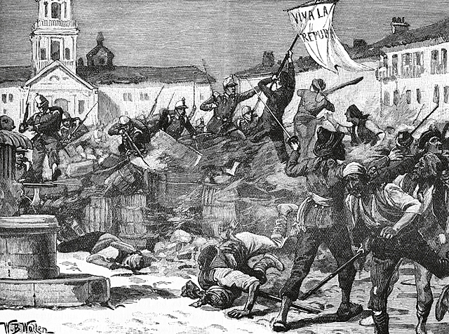 Revolución "La Gloriosa" y caída de Isabel II