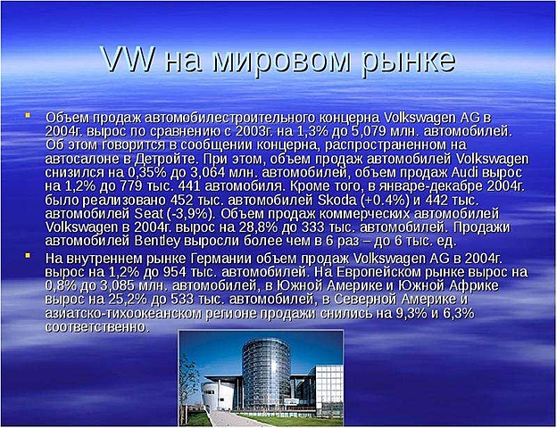 VW На мировом рынке