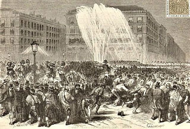 Protesta estudiantil en la noche de San Daniel