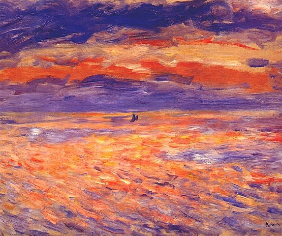Tramonto sul mare, P.A. Renoir