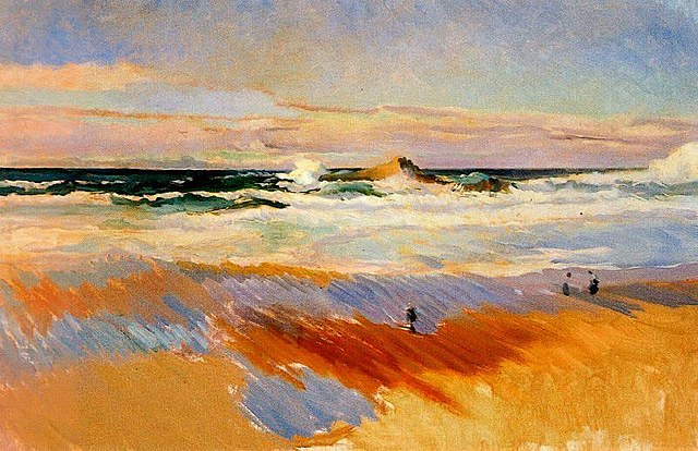 Spiaggia di Biarritz, Rancia, J. Sorolla