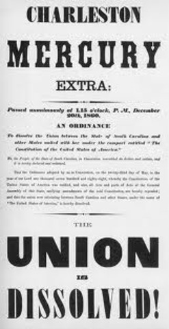 South secedes from Union