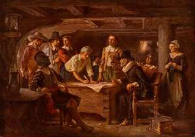 Mayflower Compact Signed