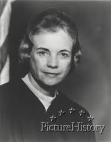 Sandra Day O'Connor 1st. woman on the U.S. Supreme Court