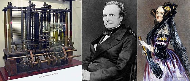 Máquina analítica de Babbage e Ada Lovelace
