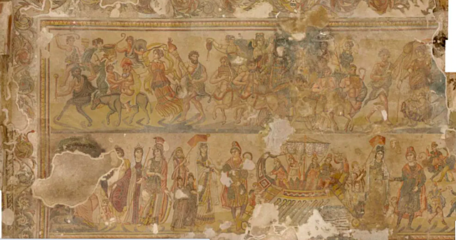 Segunda banda de Mosaicos de la villa de Noheda