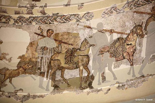 Mosaicos de la bóveda del mausoleo de Centcelles (Bajo Imperio)