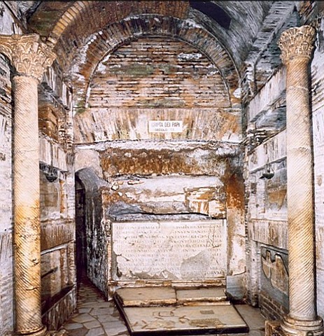 Catacumbas de San Calixto (Cubículo de los Papas)- Roma