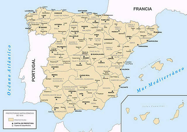 División provincial de Javier de Burgos