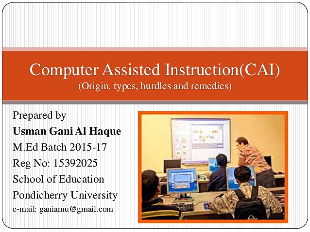 Software CAI (Computer Aid Instruction)