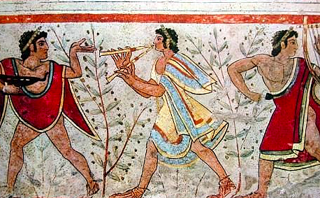 Fresco de la tumba de Los Leopardos