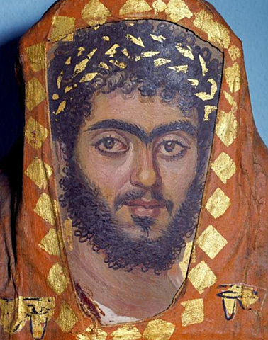 ROMA.Retrato de El Fayum (primera mitad siglo II)