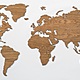 Wooden world map map it studio