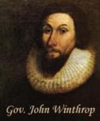 John Winthrop Arrives in Mass.