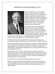 Teoría factorial de la Personalidad de Raymond Bernard Cattell