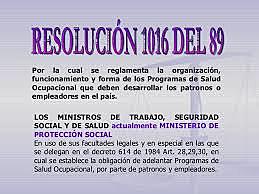 RESOLUCION 1016