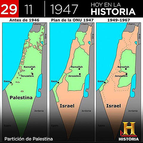 1947 Partición de Palestina.