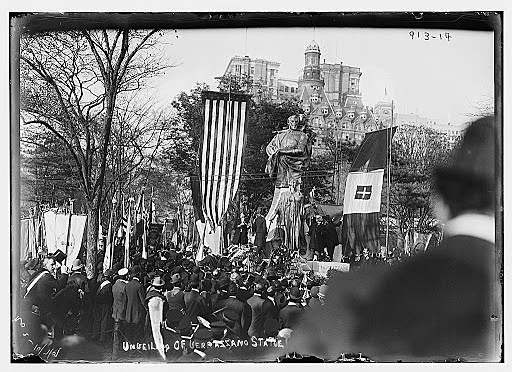 France discovers New York Harbor.