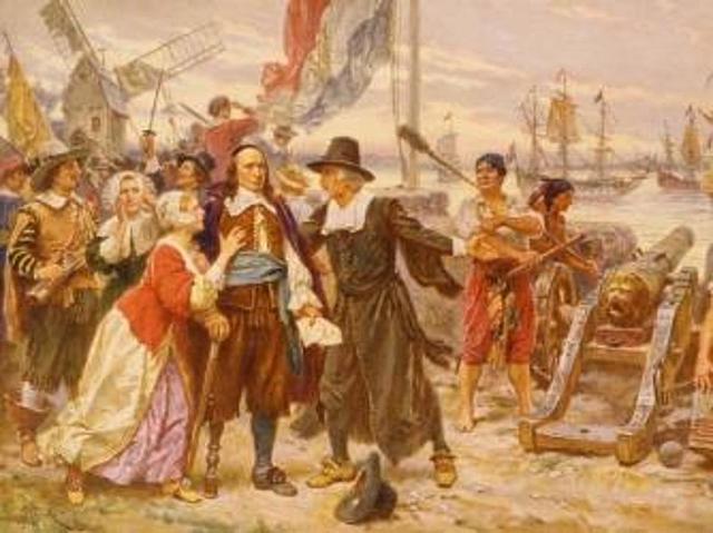The Duke of York drives out the Dutch in New Netherland