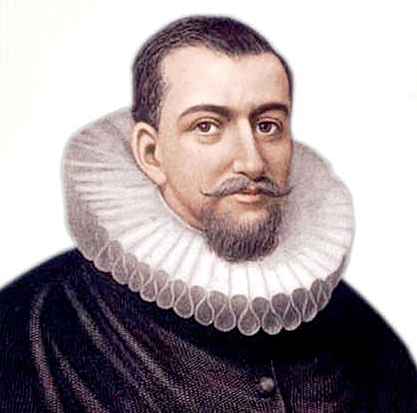 Henry Hudson, exploring for the Netherlands, claims land that wil become  New Netherland.