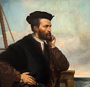Frenchmen Jacques Cartier navigate the St. Lawrence River names an Island along the River Montreal.