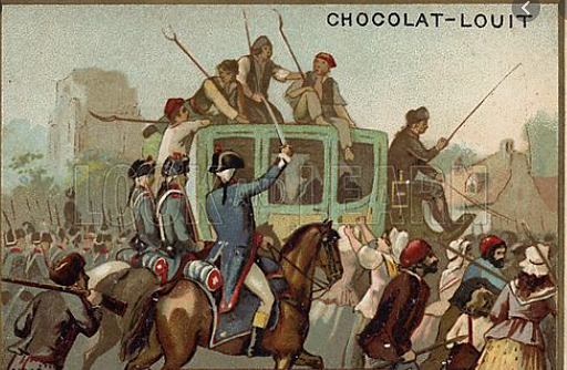 Louis XVI tries to flee France