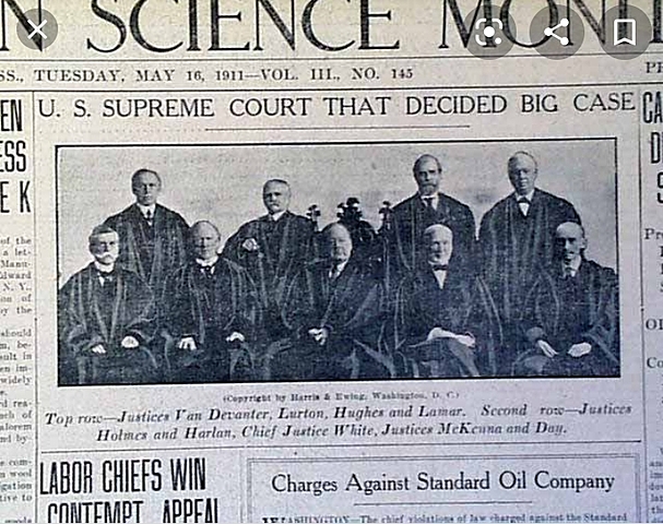 Standard Oil gets broken up