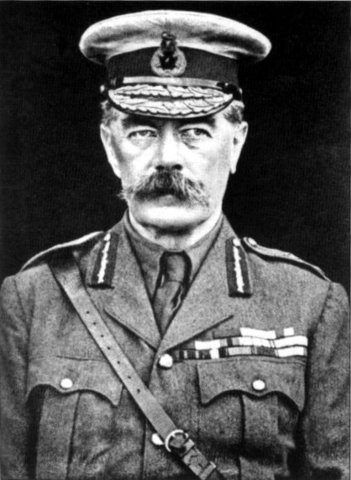 Field Marshal Lord Kitchener, the British Secretary of State for War, asks for American military participation in Europe.
