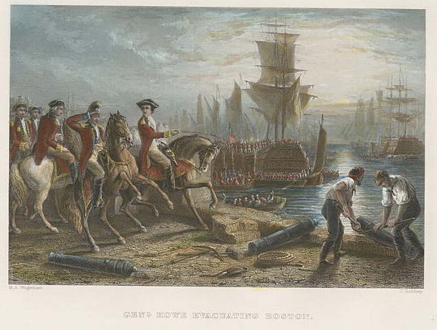 Washington arrives on outskirts of Boston with Continental troops