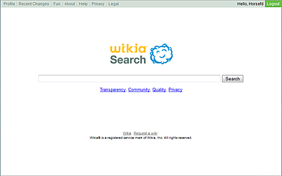 Nacimiento de nuevos buscadores: Wikia Search