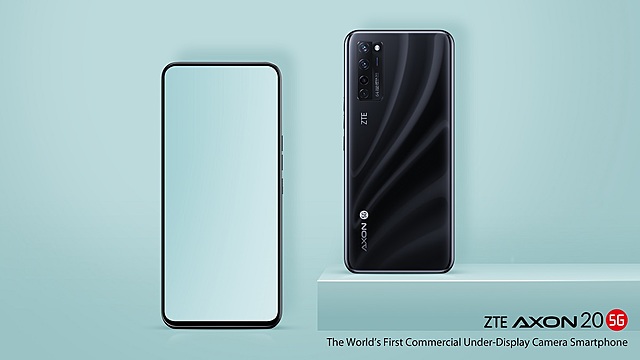 ZTE presenta una cámara escondida tras la pantalla con el Axon 20 5G