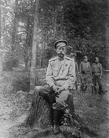 Czar Nicholas II abdicates the throne