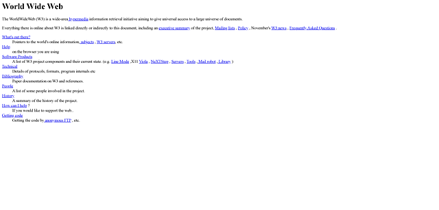 Se escribe la primera página web