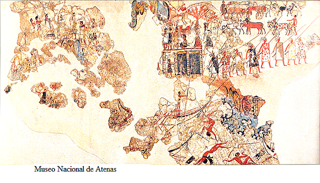 Fresco de la casa Oeste de Acrotiri, Tera