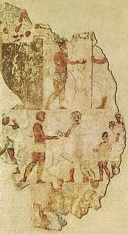 ROMA. Fresco de la tumba de los Fabii.