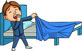 I go to bed at half past ten.