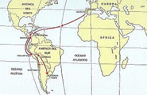 Pérdida del monopolio comercial español con América