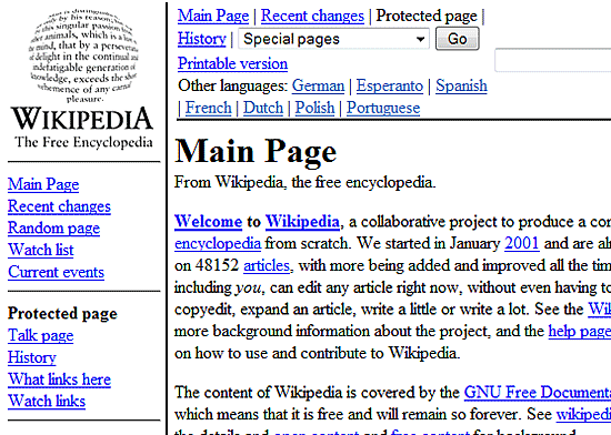 Fecha lanzamiento de Wikipedia