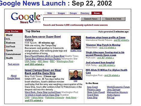 Google incorpora nuevos avances: Google News