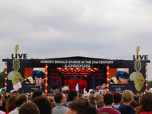Conciertos Live 8, ofrecidos por AOL, seguidos por 5 millones de usuarios a través de Internet