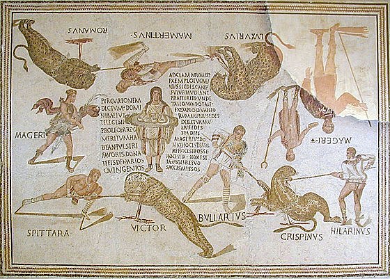 ROMA. Mosaico de Magerius o Smirat