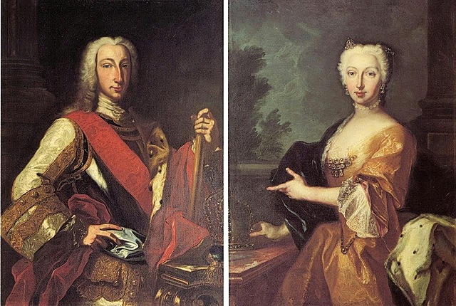 Matrimonio entre Carlos III y María Amalia de Sajonia
